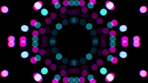 Neon Light Bokeh Particles Loop 4K