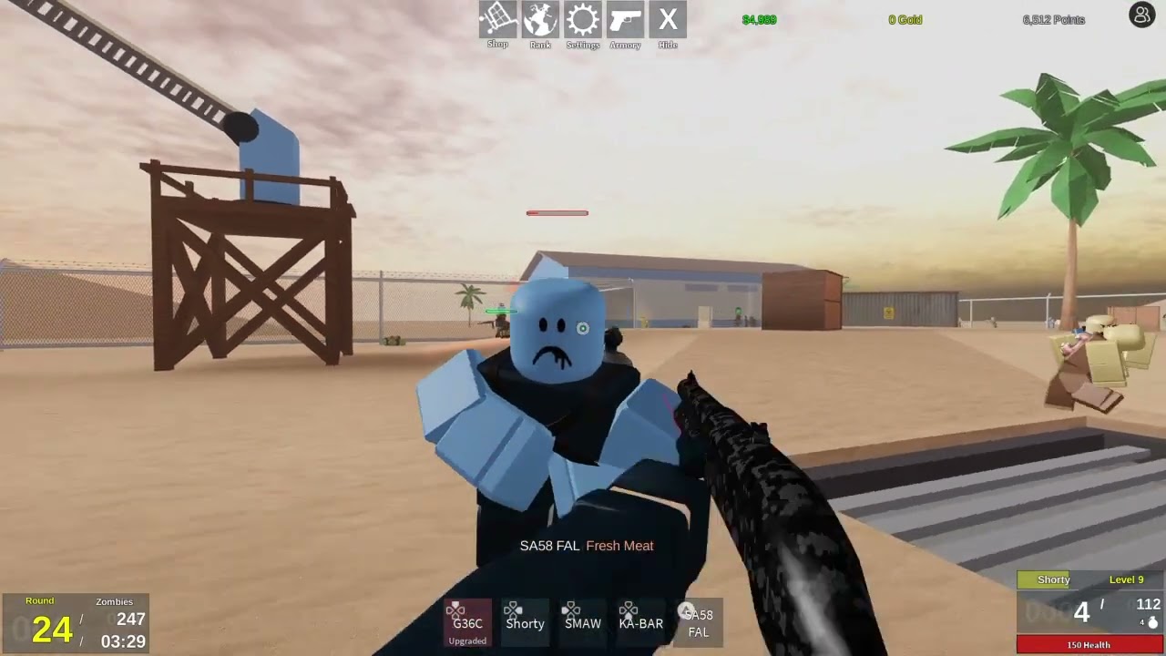 Roblox Zombie Uprising. (PS4)
