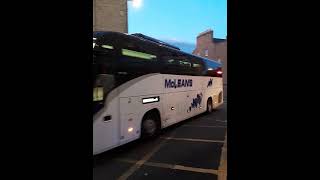 Mcleans Coaches Yutong Gt12 G25Mcl At Edinburgh Bus Station Operating Route M92 From Aberdeen.