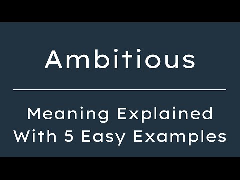 Ambitions Example Sentence