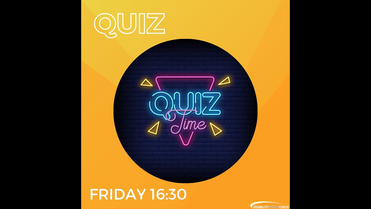 Disability Sports Coach Quiz General Knowledge YouTube