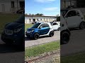 Amy is over here trying to #dragrace and #drift the smart car! #turbo