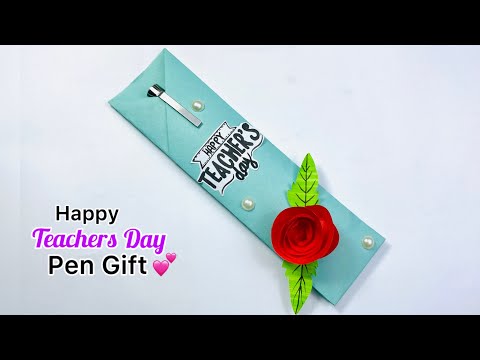 teachers day Pend Gift ideas / teachers day card making / teachers day pen card / greeting card