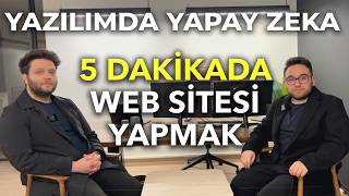 Yazılımda Yapay Zeka Devri - 5 Dakikada Websitesi Yapmak - Mücahit Usta