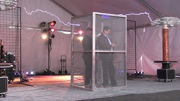 ArcAttack Faraday Cage - Tyler Maker Faire 2013