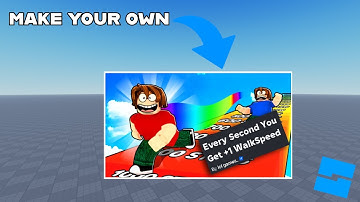 ⚡How to make a +1 speed each second game on roblox studio
