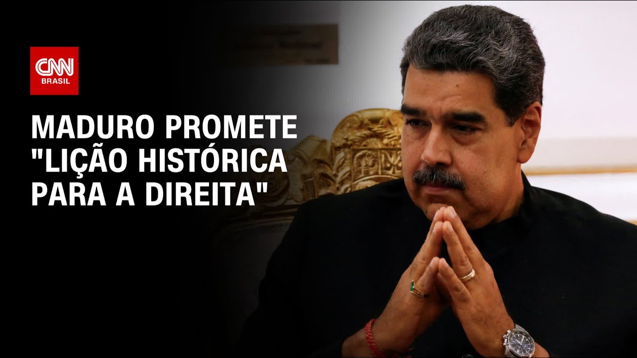 Maduro promete "lição histórica para a direita" | LIVE CNN