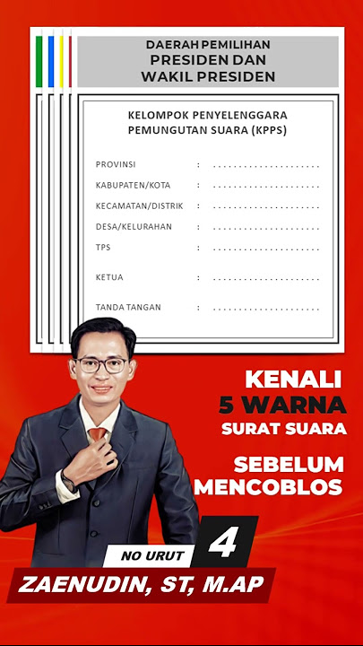 Video Pencoblosan Pemilu 2024 - Template 01