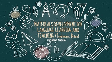 Materials Development for Language Learning and Teaching