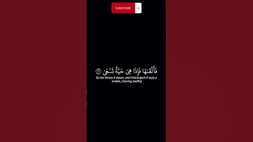 اذکرالله سورة طه الایة 17-22 القاری یاسر الدوسري🎧 #reels
