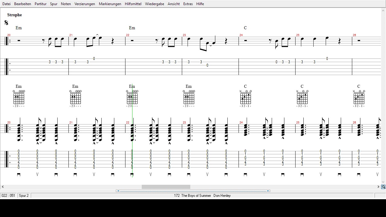 Don Henley The Boys of Summer Tabs YouTube