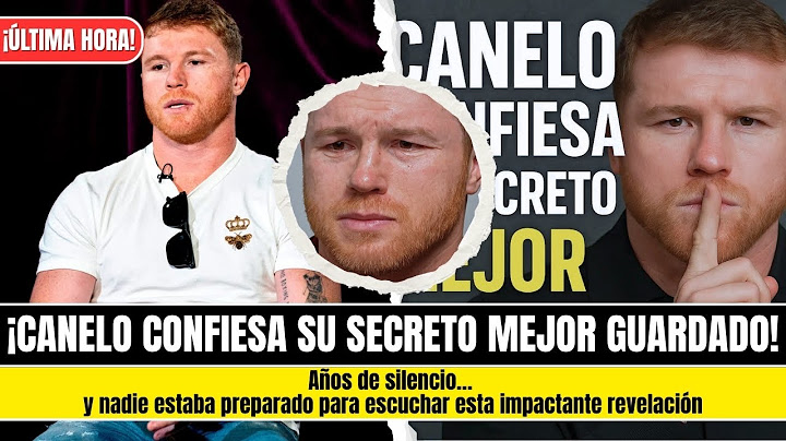 Canelo REVEALS the secret he hid for years... and NO ONE was ready to hear it