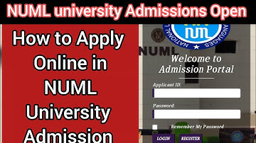 How to Apply Online in NUML University 2026 | Step-by-Step Admission Guide | NUML Online Admission