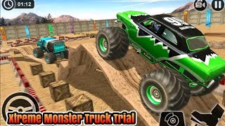 Game Offroad driving 2020 Offline Terbaru - Xtreme Monster Truck Trial - Android Games screenshot 1