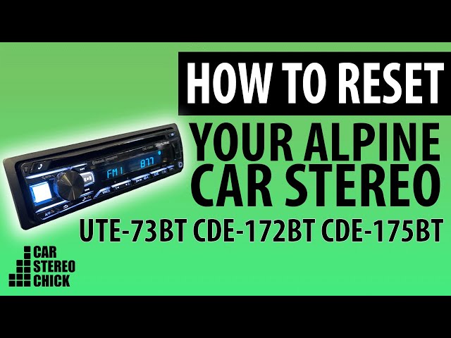 Alpine - CDE-203BT Autoradio CD/USB et Bluetooth