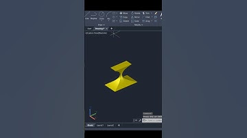 Loft Command in AutoCAD 3D #autocadshorts