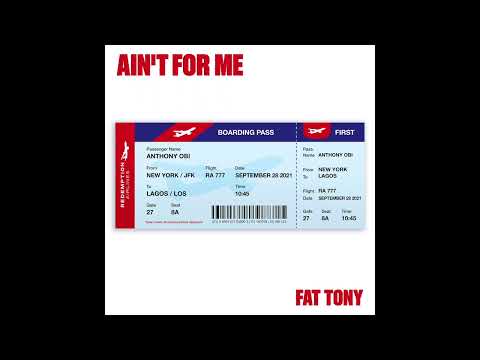 Fat Tony - "Ain't For Me" (Twin Shadow Remix)