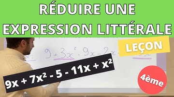 Réduire une expression littérale : Leçon et exemple