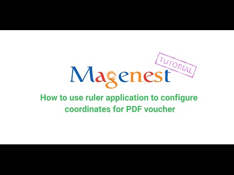 How to Use Ruler Application to Configure Coordinates for PDF Voucher