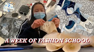 a week of fashion school & living alone | NYC fashion student, Parsons art school vlog