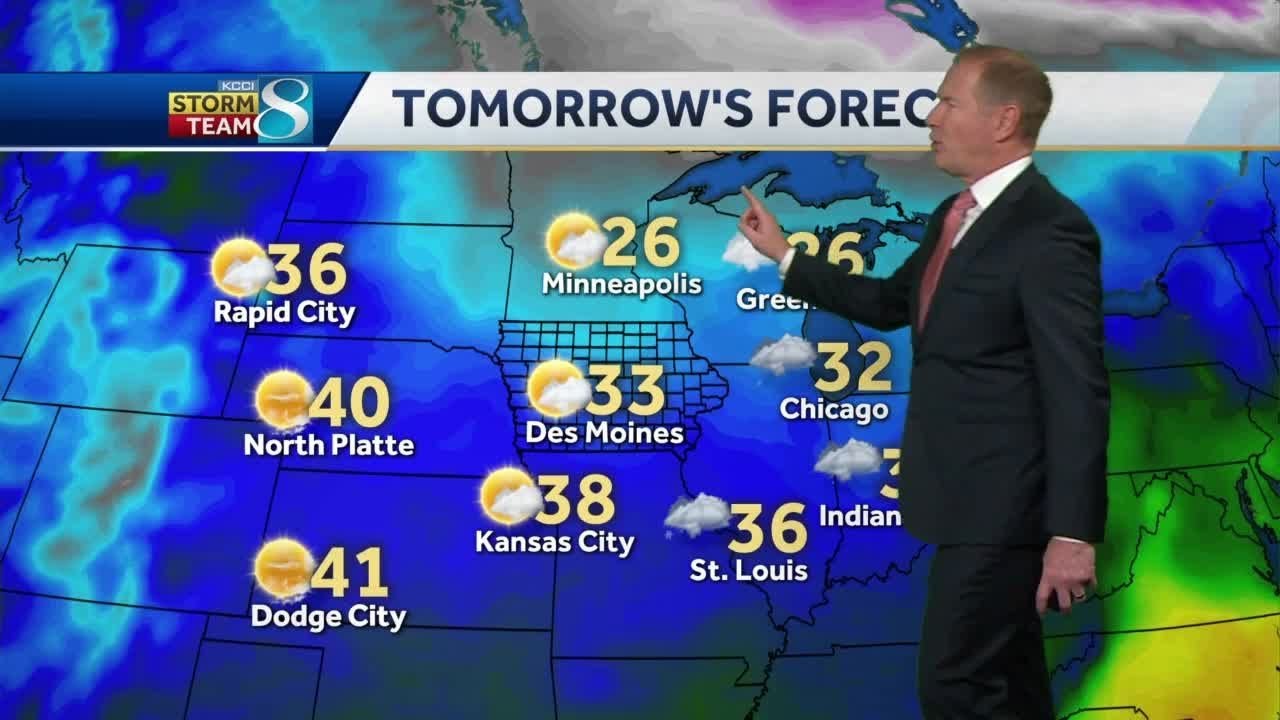 Clouds give way to sunshine on chilly Wednesday - YouTube