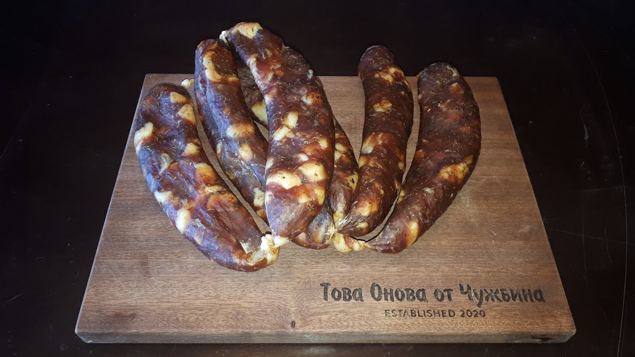 Домашна сушена  наденица! Всеки може да си направи лесно и вкусно! @