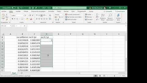 Generando números con distribución normal, exponencial y triangular con Excel