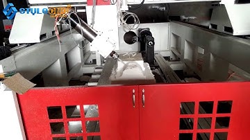 Polystyrene Foam CNC router with swing head