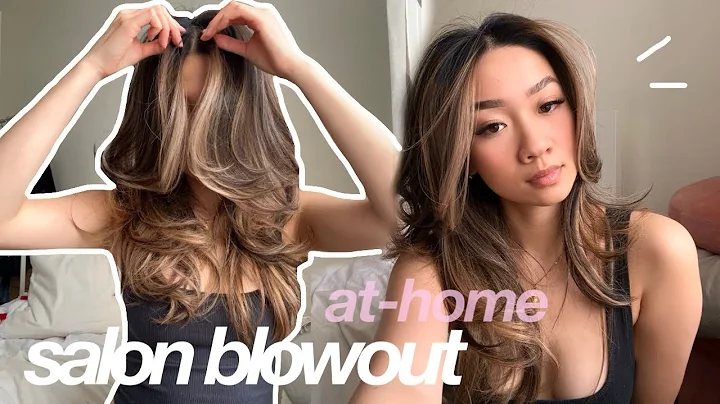 AT HOME SALON BLOWOUT TUTORIAL! + haircare routine...