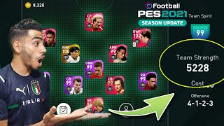 OMG !! THE HIGHEST TEAM STRENGTH IN PES 2021 MOBILE 😱