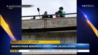 Percobaan Bunuh Diri Wanita dari Jembatan Layang Dihentikan Pengguna Jalan - SSI
