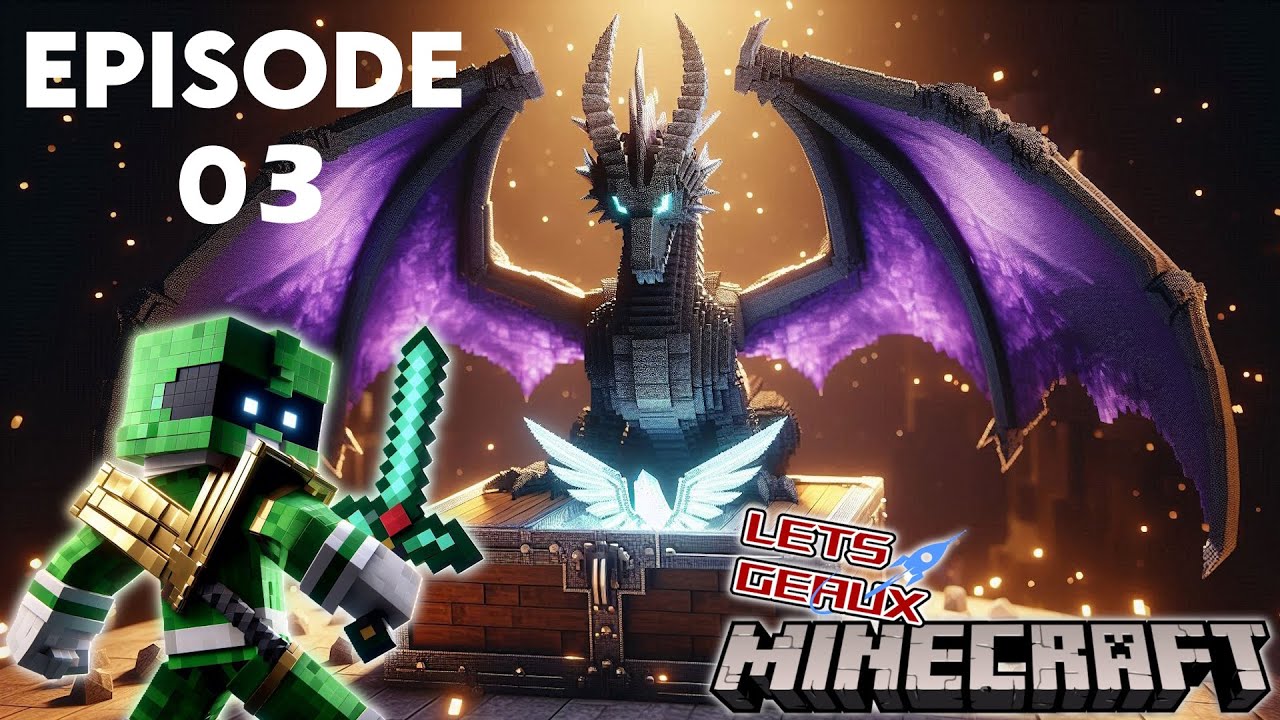 Let's Geaux Minecraft S2E3: Fastest Ender Dragon Showdown Yet! - YouTube