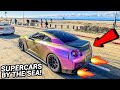 Taking My R35 GTR To A SUPERCAR Car Meet On The Beach SUPERCAR KILLER