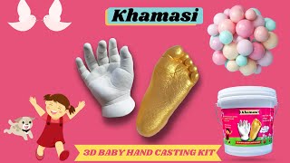 Hand Foot Casting Process For Baby How To Make 3D Hand Molding Casting , hand foot casting tutorial