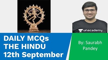 12th September | Current Affairs Based Daily MCQs | UPSC CSE/IAS 2020 | Saurabh Pandey
