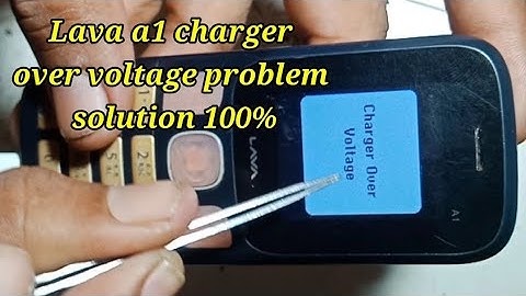 Lava A1 charger over voltage problem solution 100% / charging over voltage easy solution/ A1 charger