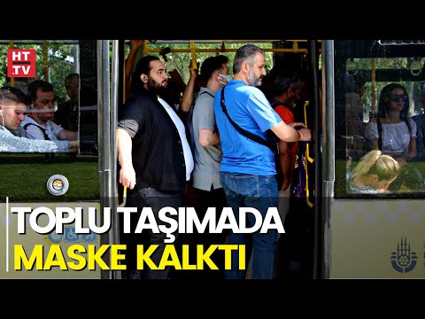 Toplu taşımada maske zorunluluğu kalktı