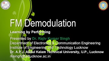 Frequency Demodulation Lab Experiment