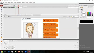 Tutorial membuat game quiz menggunakan Adobe flash CS3