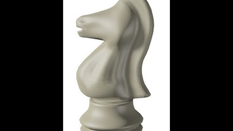 Video Tutorial  3ds Max, Basic Modeling, Membuat Bidak Catur 3D, Knight (Kuda) Bag 1