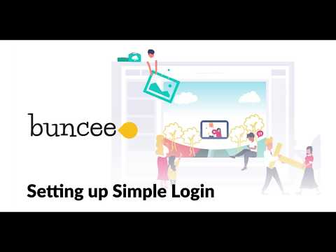 How to set up Simple Login with Buncee