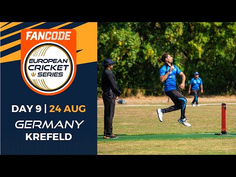 🔴 FanCode European Cricket Series Germany, Krefeld, 2022 | Day 9 | T10 Live Cricket