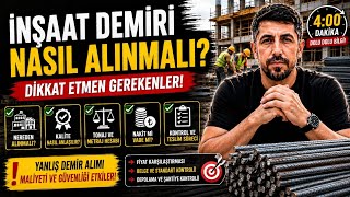 İnşaat Demiri Nasıl Alınmalı? Dikkat Etmen Gerekenler (2026)