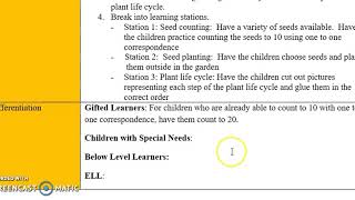 Differentiation (Lesson Plan)