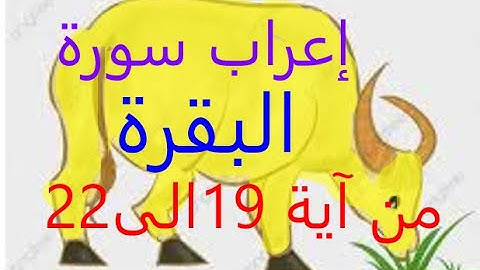 إعراب سورة البقرة من آية19 الى آية22