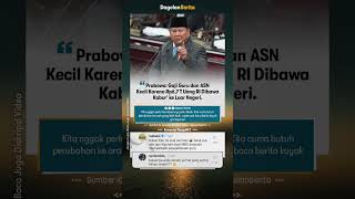 Prabowo: Gaji guru dan ASN kecil karena Rp6,7 T uang RI 'dibawa kabur' ke luar negeri.