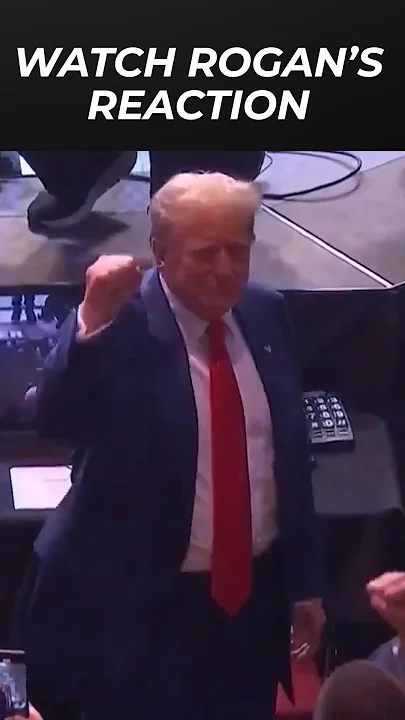 Watch Joe Rogan’s Reaction When Trump Goes Over to Shake His Hand at UFC Event