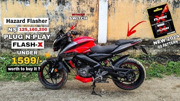 Flash-X For Ns 125/160/200 | Hazard Flasher Module | Plug and Play | Full Details Videos 🔥