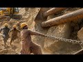1. Massive Caterpillar Loading Power2. Heavy Loader in Extreme Action3. Giant Caterpillar Loading