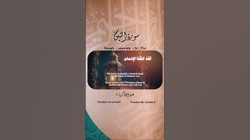 يوسف العيدروس سورة التين جودة عالية